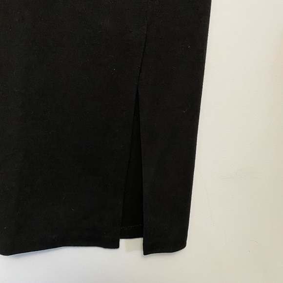 Vintage 1990s high waisted black knit skirt - Picture 3 of 4